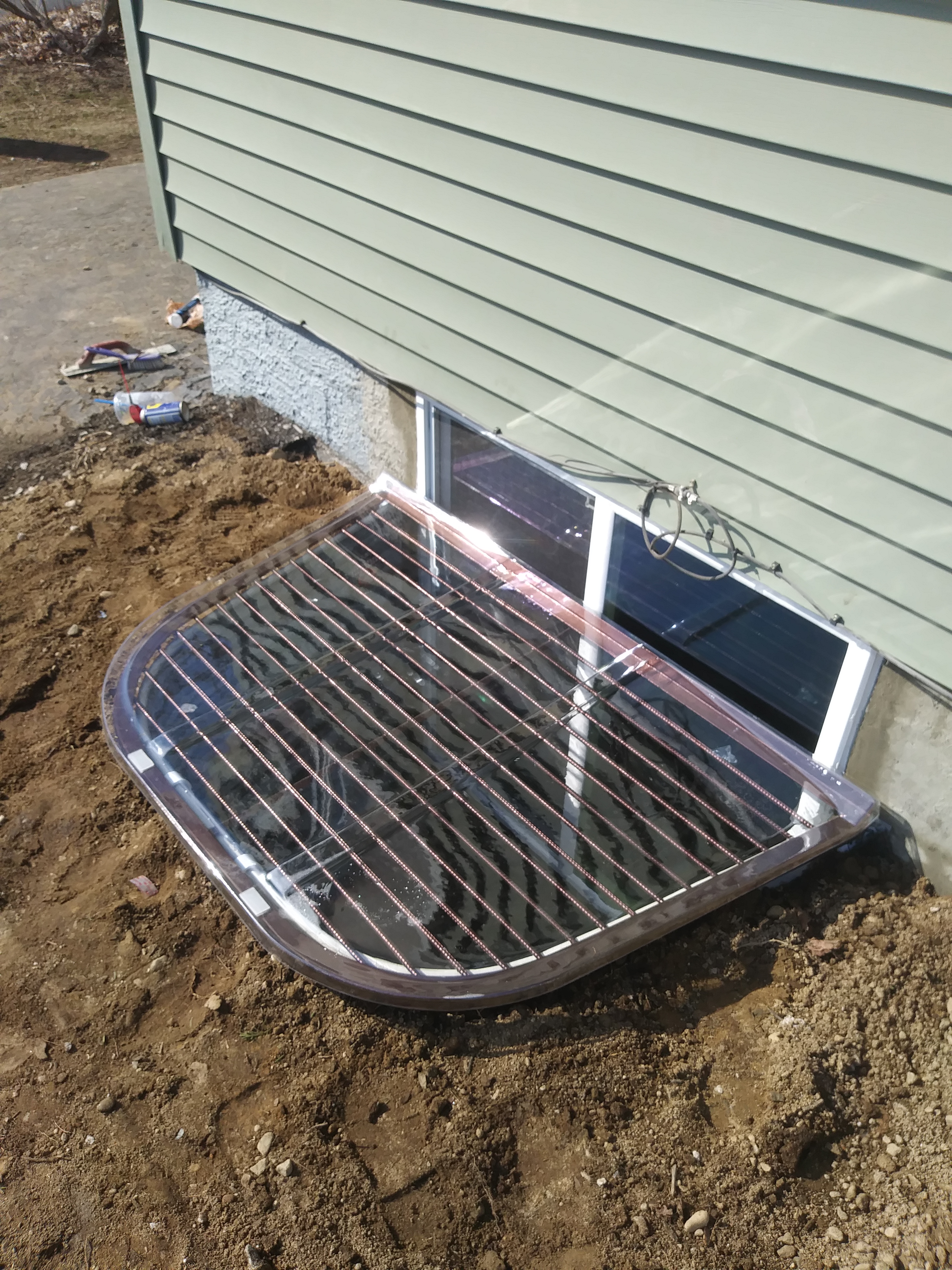 Egress window for natural light enhancement