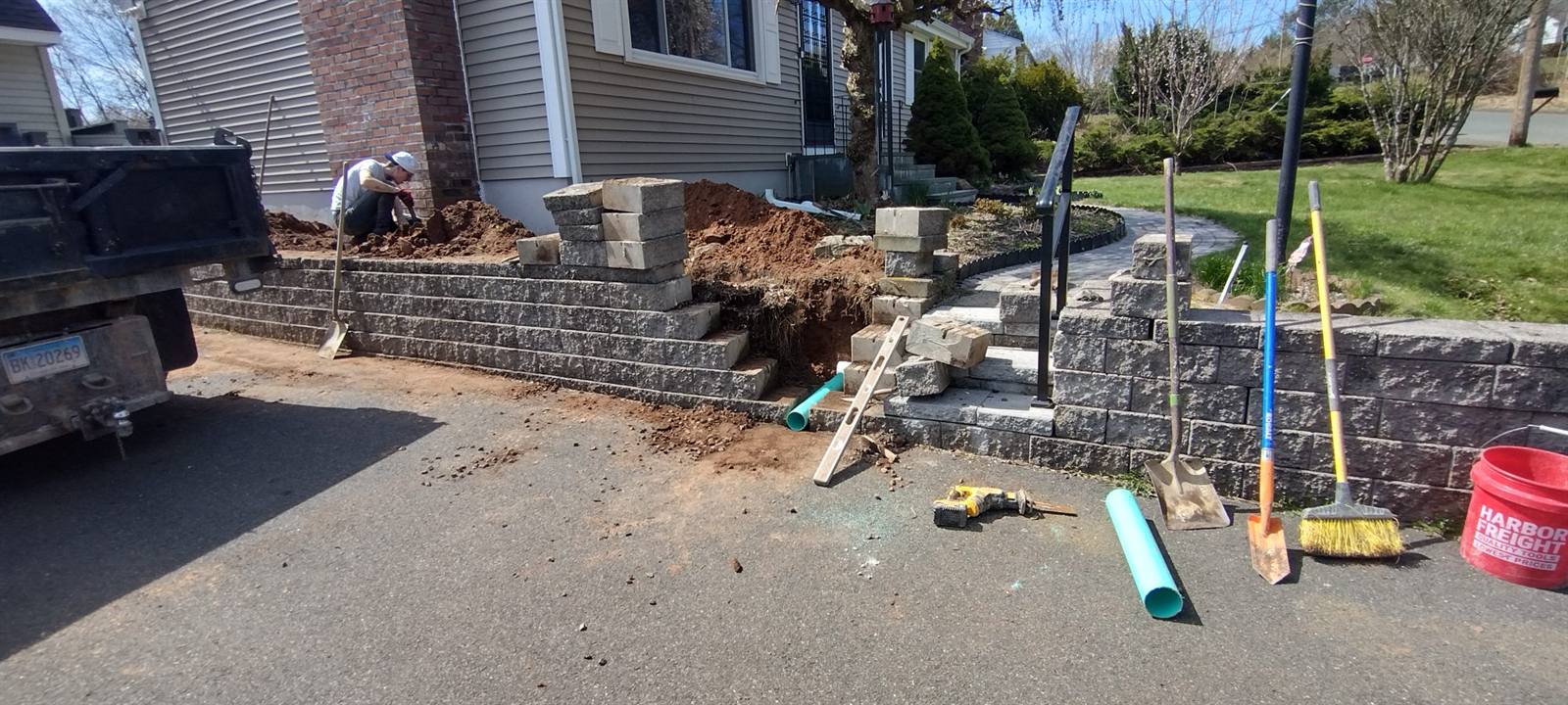 DryNest basement waterproofing work near Hampden, MA