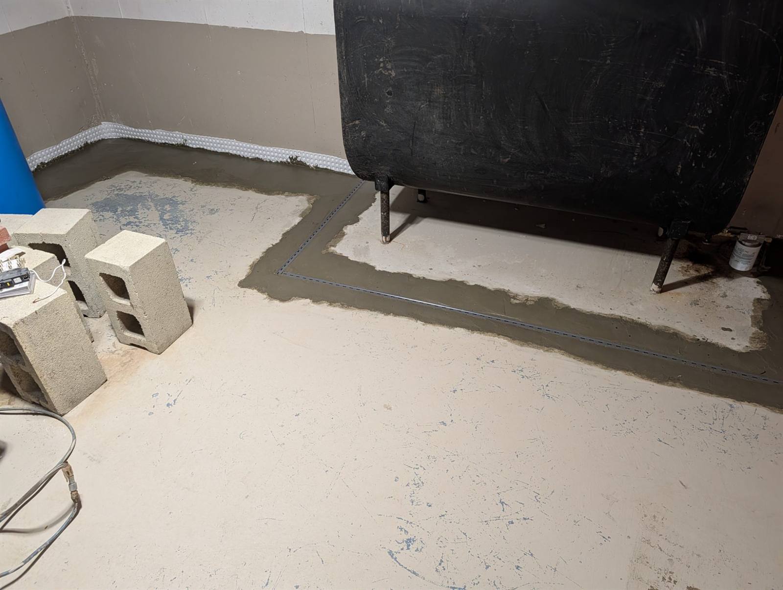 DryNest basement waterproofing work near New Britain, CT