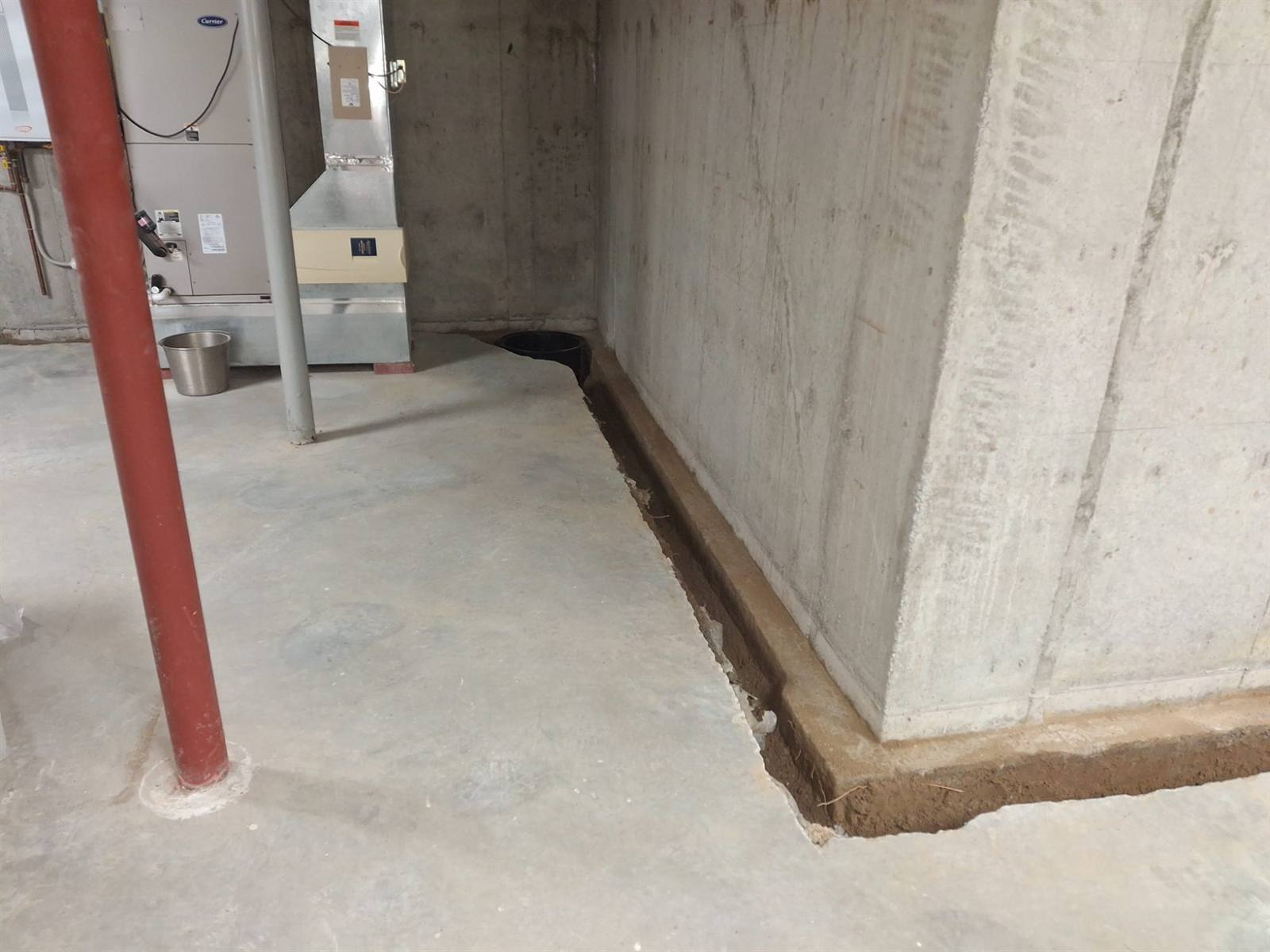 DryNest basement waterproofing work near Chicopee, MA