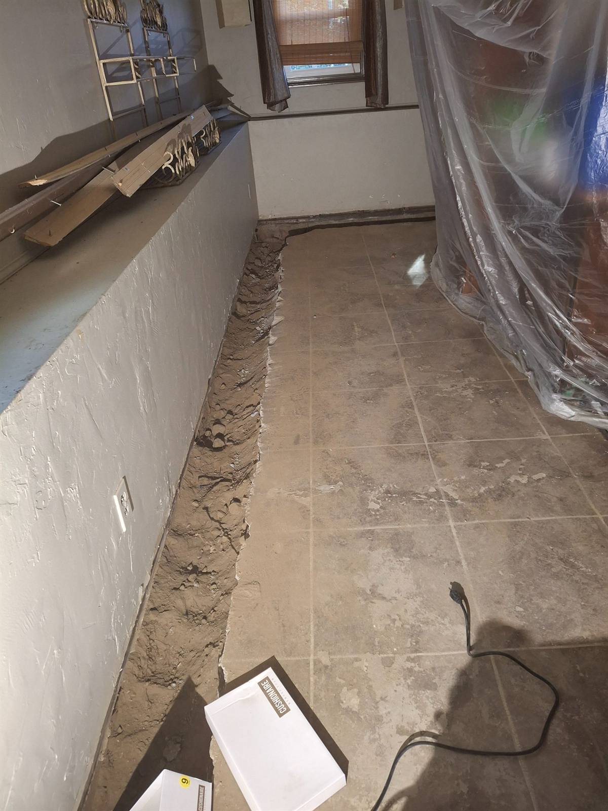 DryNest basement waterproofing work near Willimantic, CT