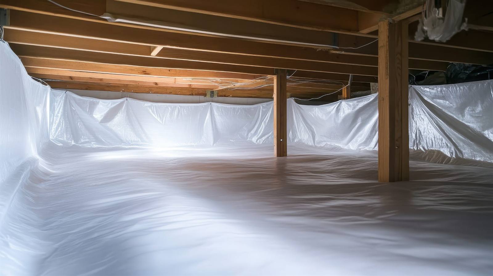 DryNest basement waterproofing work near Waterford, CT